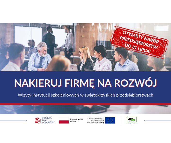 Plakat Nakieruj firmę na rozwój
